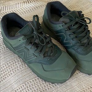 NEW BALANCE ML574 ALL GREEN SHOES